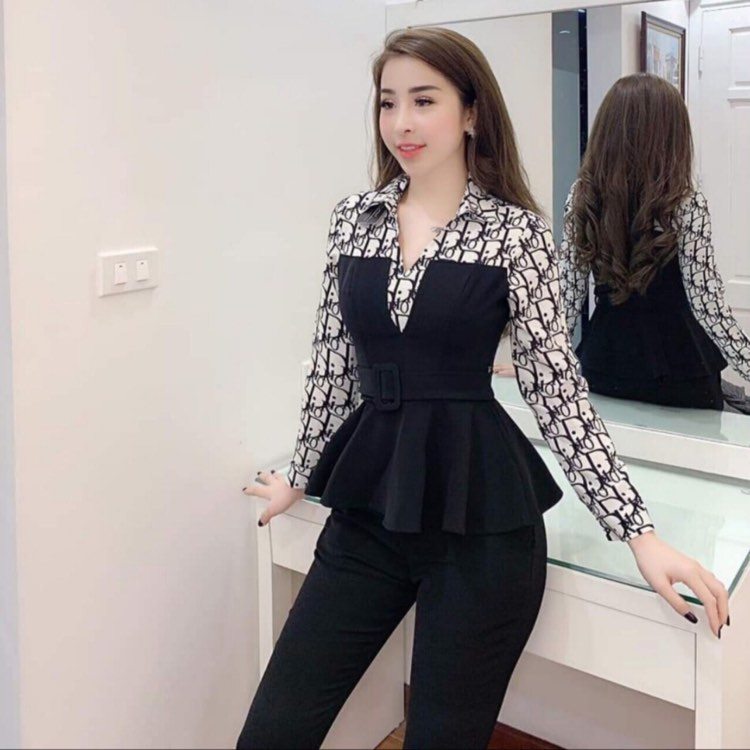 SÉT BỘ PEPLUM ĐIỆU ĐÀ CÁ TÍNH NỮ THỜI TRANG BELLA