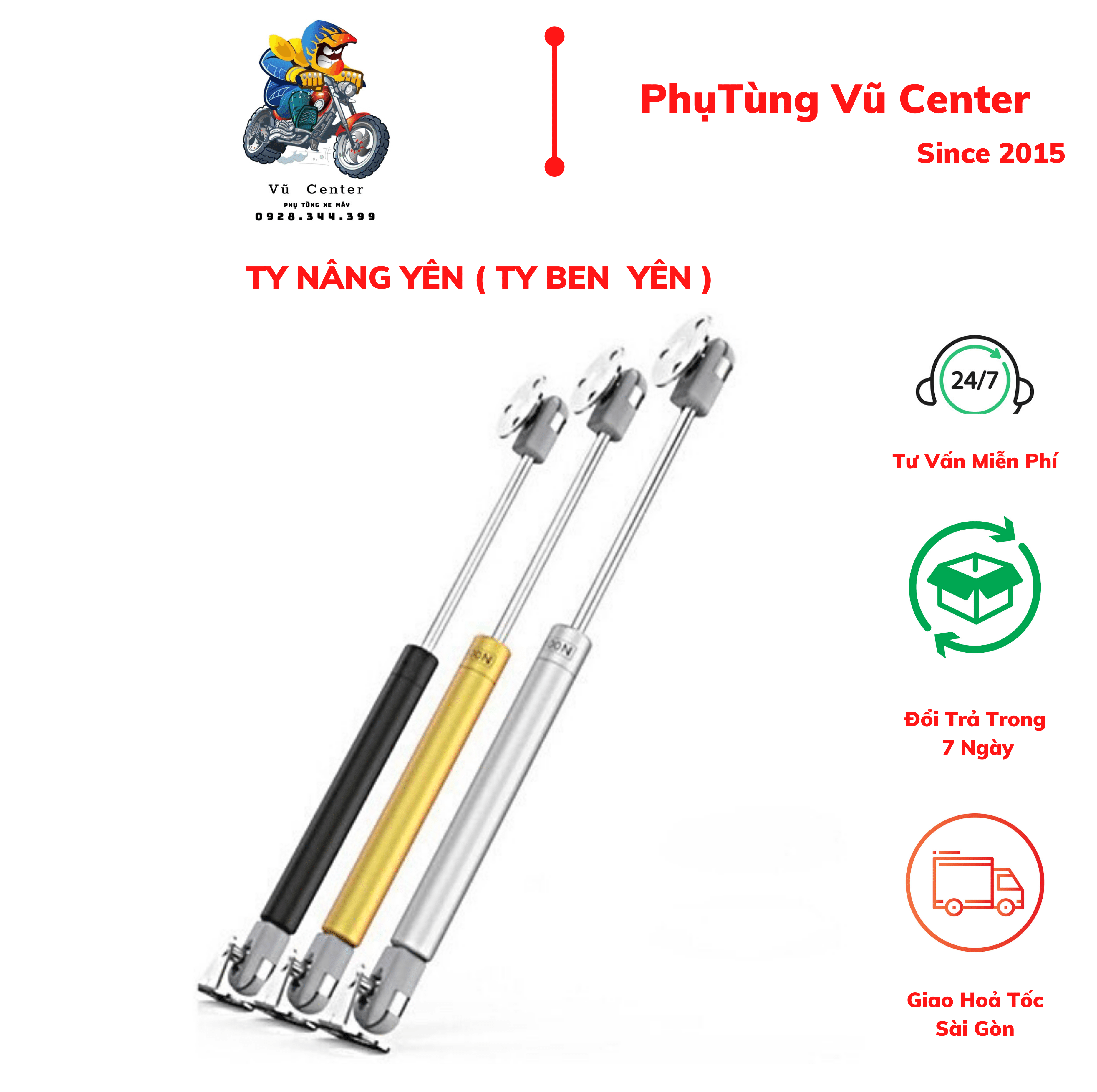 [HCM] Ty nâng yên xe gắn máy [ Ben nâng yên ]