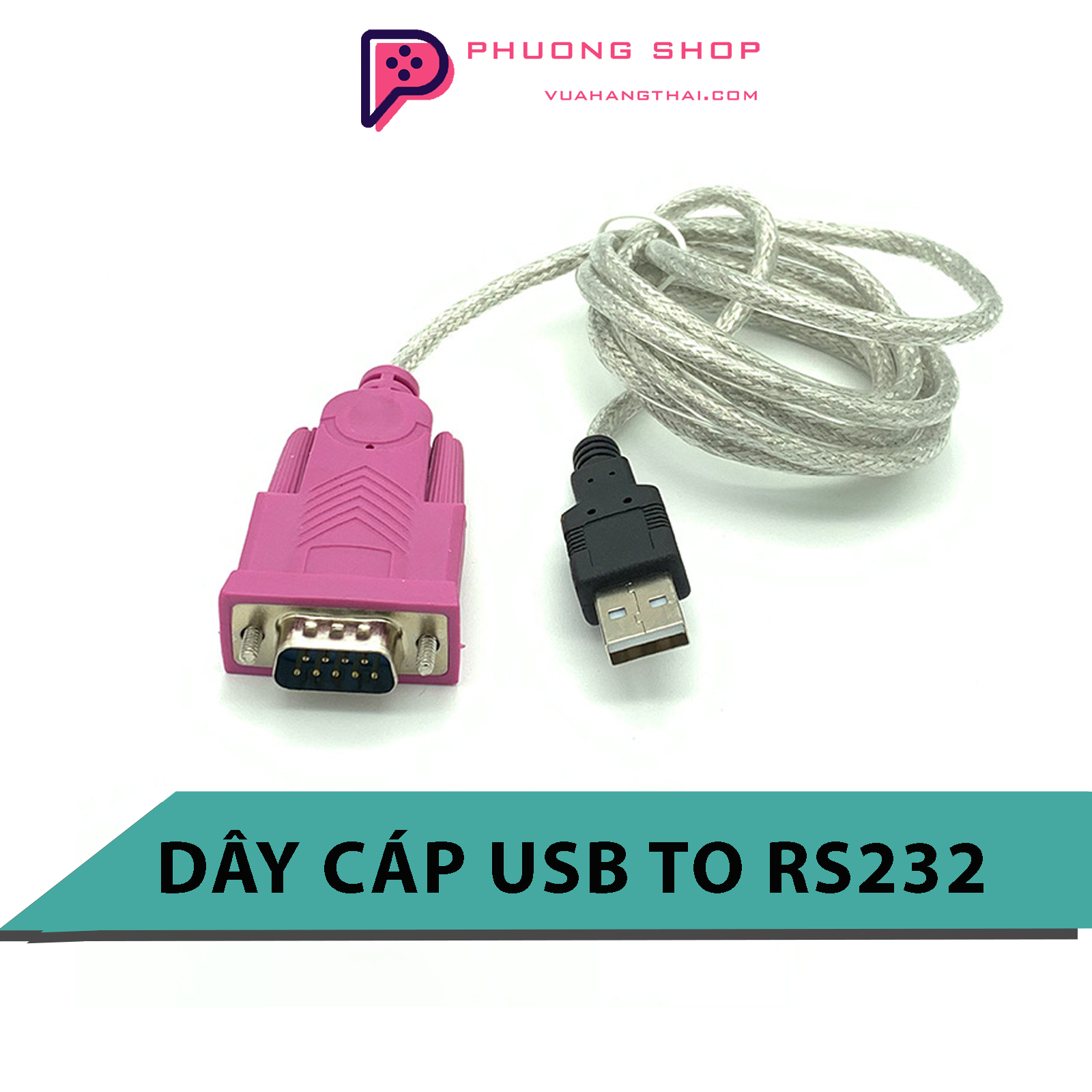 Dây cáp chuyển đổi usb to com rs232 - cáp chuyển giao tiếp usb sang rs232 dài 1.5m