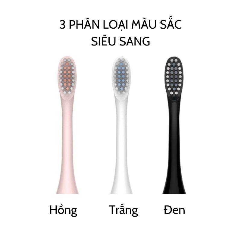 Đầu bàn chải điện đánh răng X-3 đầu tròn chống thấm lông lụa Dupont mềm mại DBC01