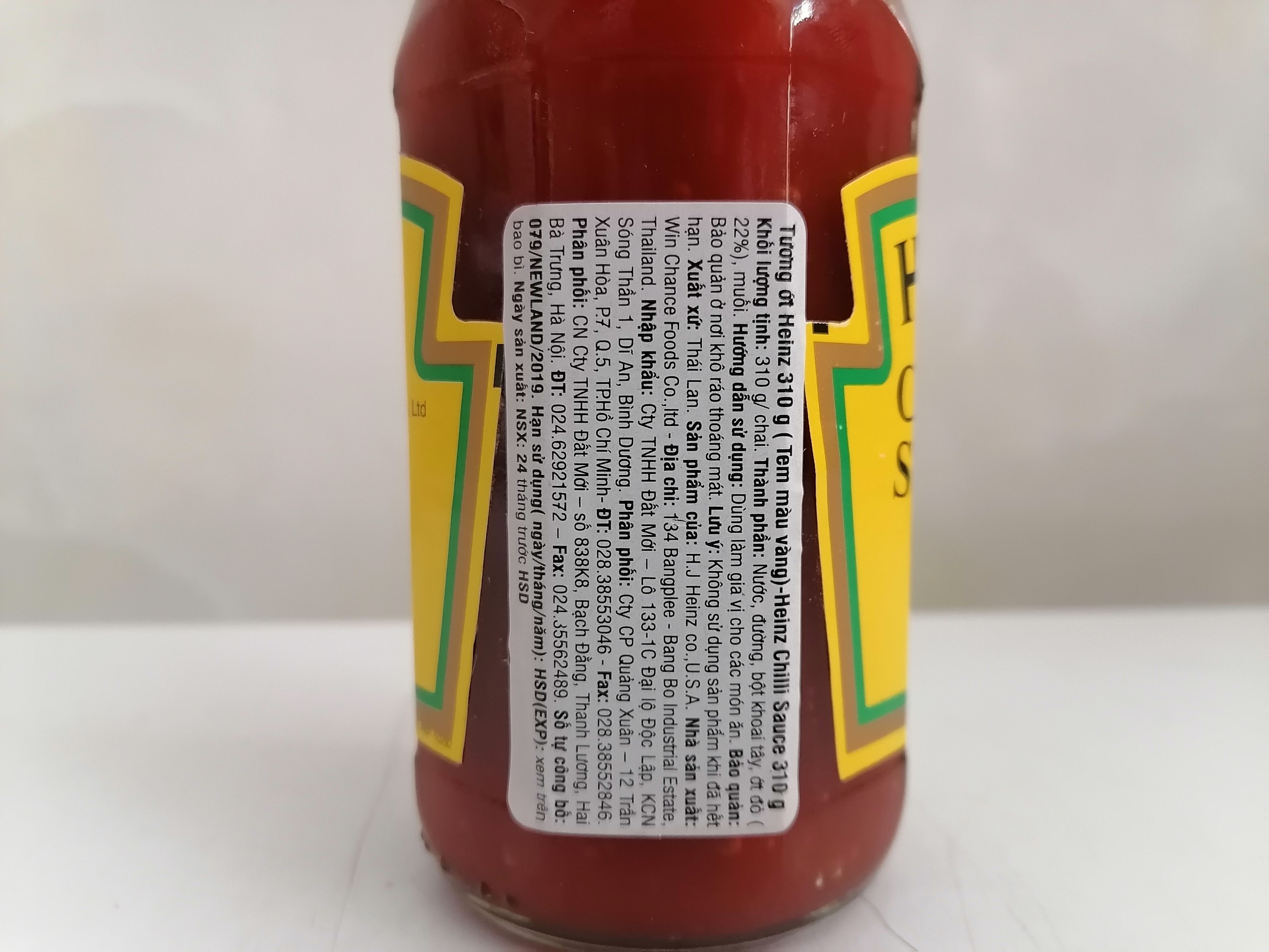 [Chai 310g – NHÃN VÀNG] TƯƠNG ỚT [Thailand] HEINZ (Asia’s Hot Flavour) Chilli Sauce (halal)