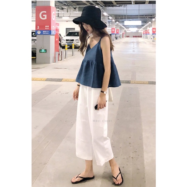 [25-27/4 Hoàn tiền 15%]Quần Ống Rộng Đũi Lỡ 80cm