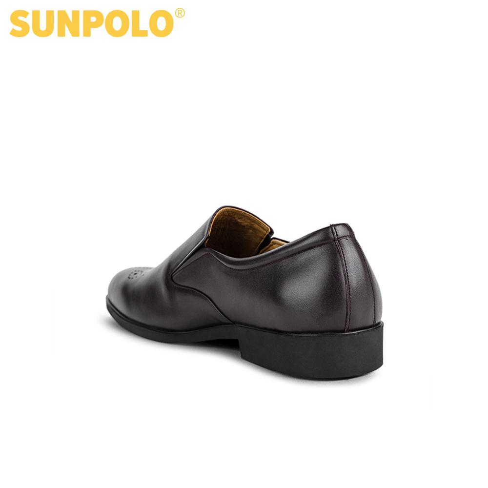 Men Formal Leather Shoes SUNPOLO SUKT0527DN (Black, Brown)