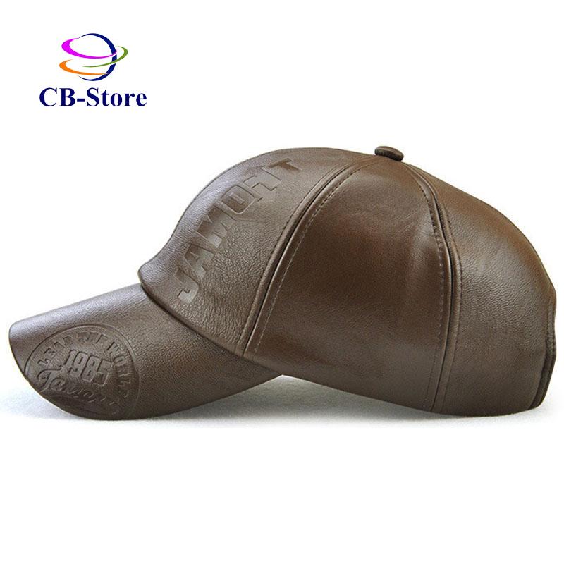 Mũ lưỡi trai da cao cấp màu Nâu