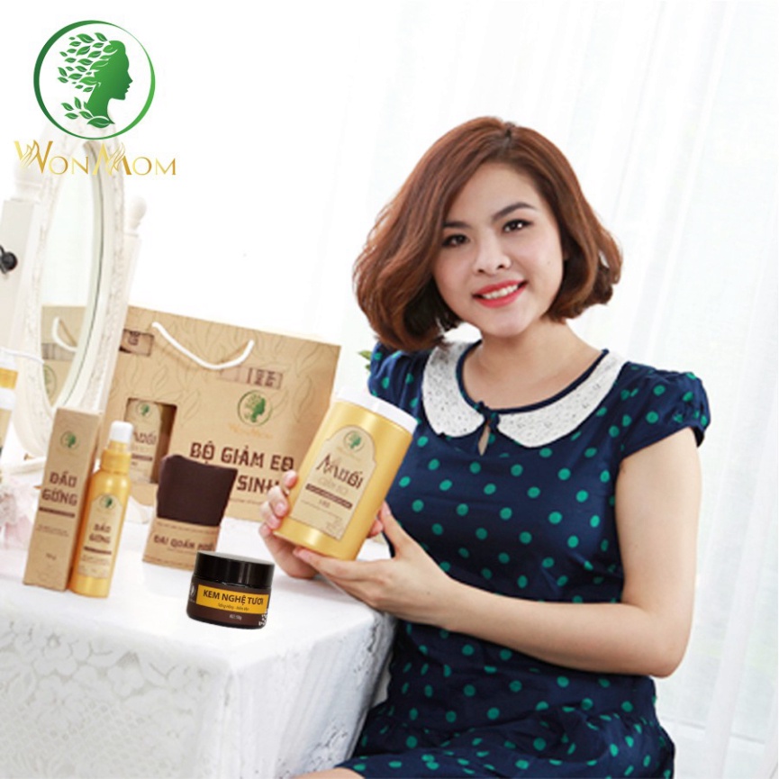 Combo sữa rửa mặt và dưỡng trắng sáng da mặt Wonmom (1 sữa tắm hữu cơ+ 1 kem nghệ tươi)