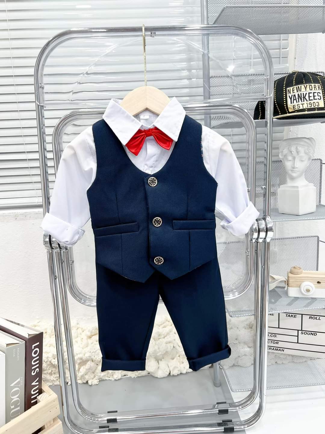 (8-30KG) BỘ VEST CHO BÉ TRAI MẶC TẾT/ BỘ GILE CÔNG TỬ CHO BÉ TRAI
