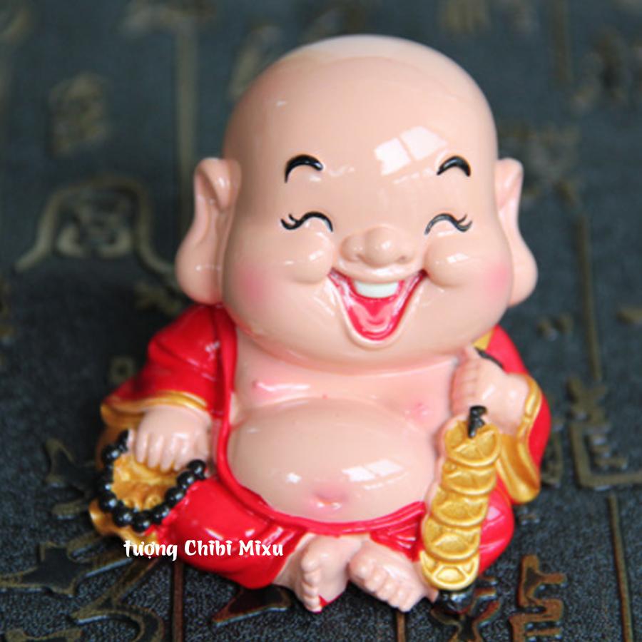 [HCM]BỘ 02 TƯỢNG PHẬT DI LẶC MAY MẮN 6CM
