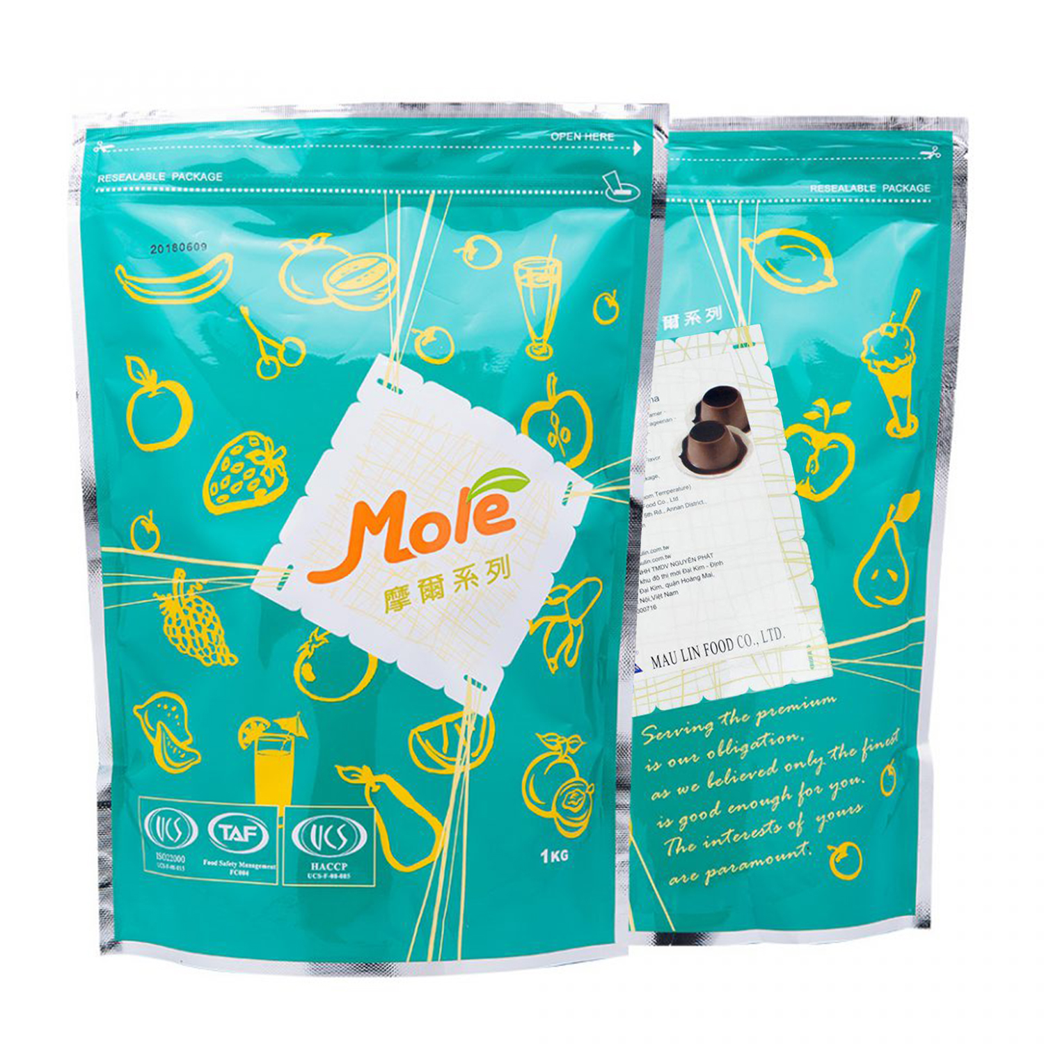 Pudding trứng, socola Mole - 100g