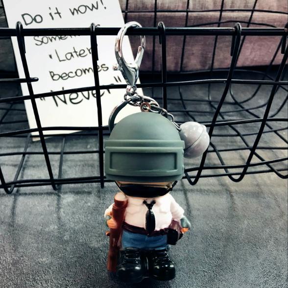 Móc khóa PUBG chibi kèm chuông siêu dễ thương