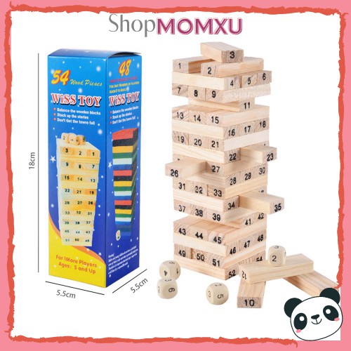 Đồ Chơi Rút Gỗ Wish Toy Cho Bé (54 thanh)
