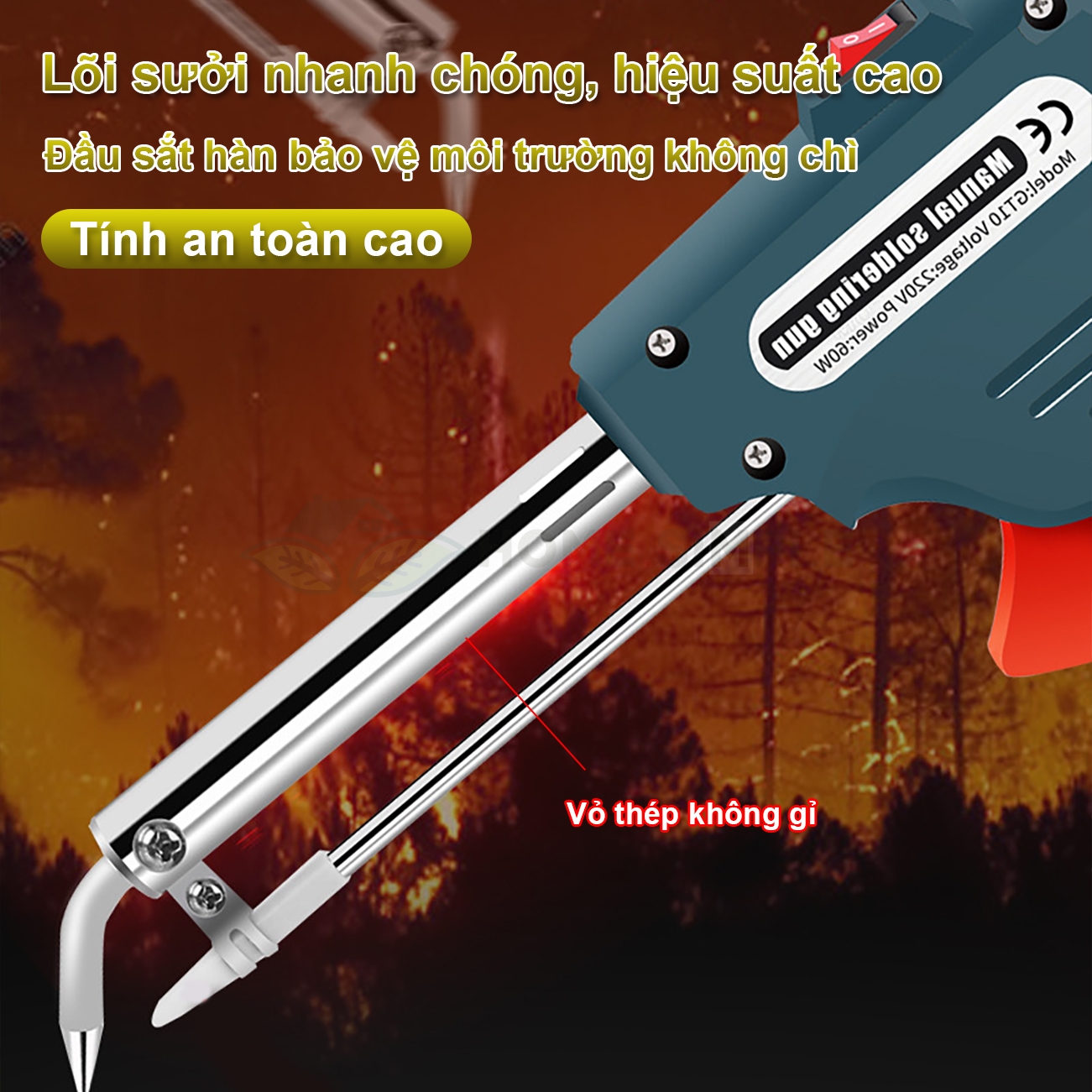 MỎ HÀN THIẾC ( TẶNG CUỘN THIẾC HÀN) SÚNG HÀN TỰ ĐỘNG (TẶNG NHỰA THÔNG) MỎ HÀN XUNG Máy hàn xung
