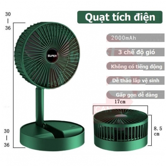Quạt cầm tay sạc pin gấp gọn, quạt tích điện mini 3 tốc độ gió, quạt mini cầm tay tích điện để bàn, quạt mini USB xoay 180 độ, quạt gió cầm tay tiện lợi hơn quạt điều hòa