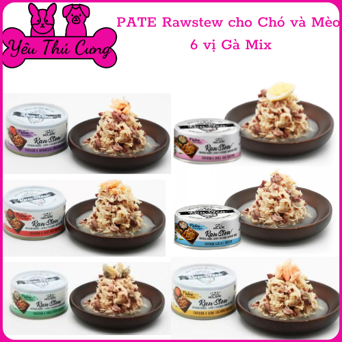 Pate Holistic RawStew Cho Chó Mèo (Lon 80g)-YEUTHUCUNGDAKNONG
