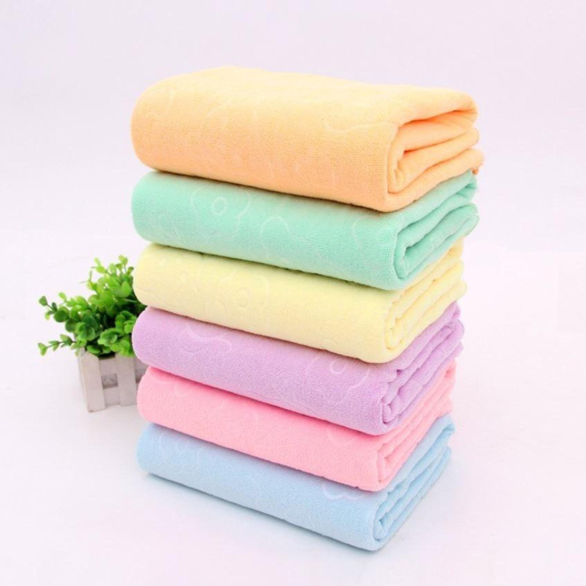 COMBO 5 Khăn tắm Nhật Bản siêu mịn hình gấu cute 100 % cotton Nhật Bản, 70x140cm ( Sản phẩm chất lượng cao- màu ngẫu nhiên)