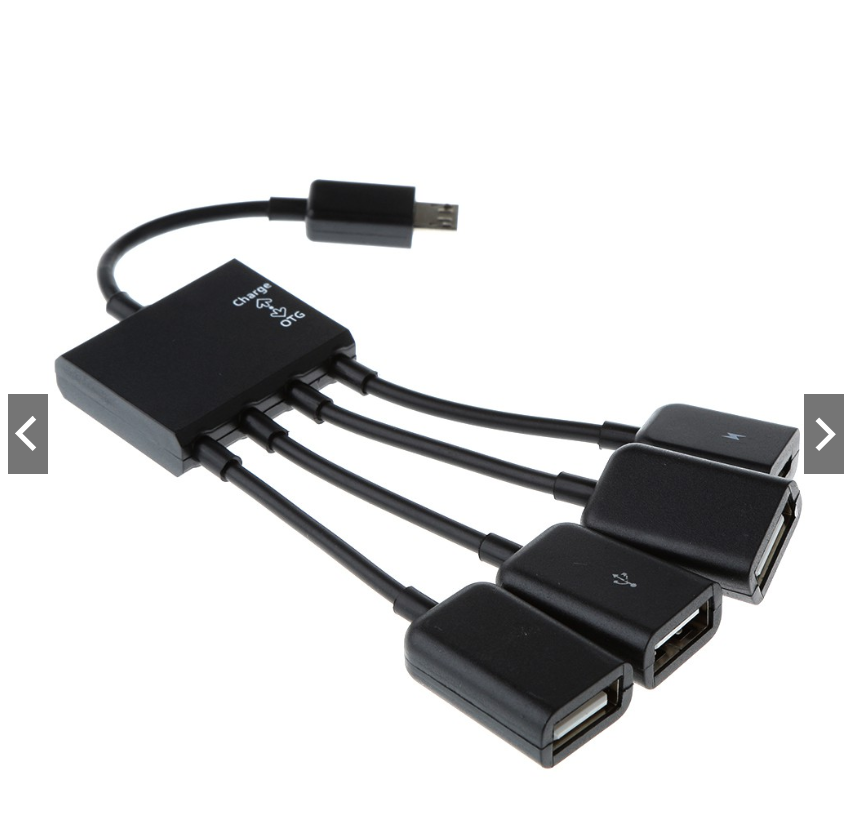 Cáp sạc 4 cổng Micro USB OTG HUB cho Samsung điện thoại Android PC