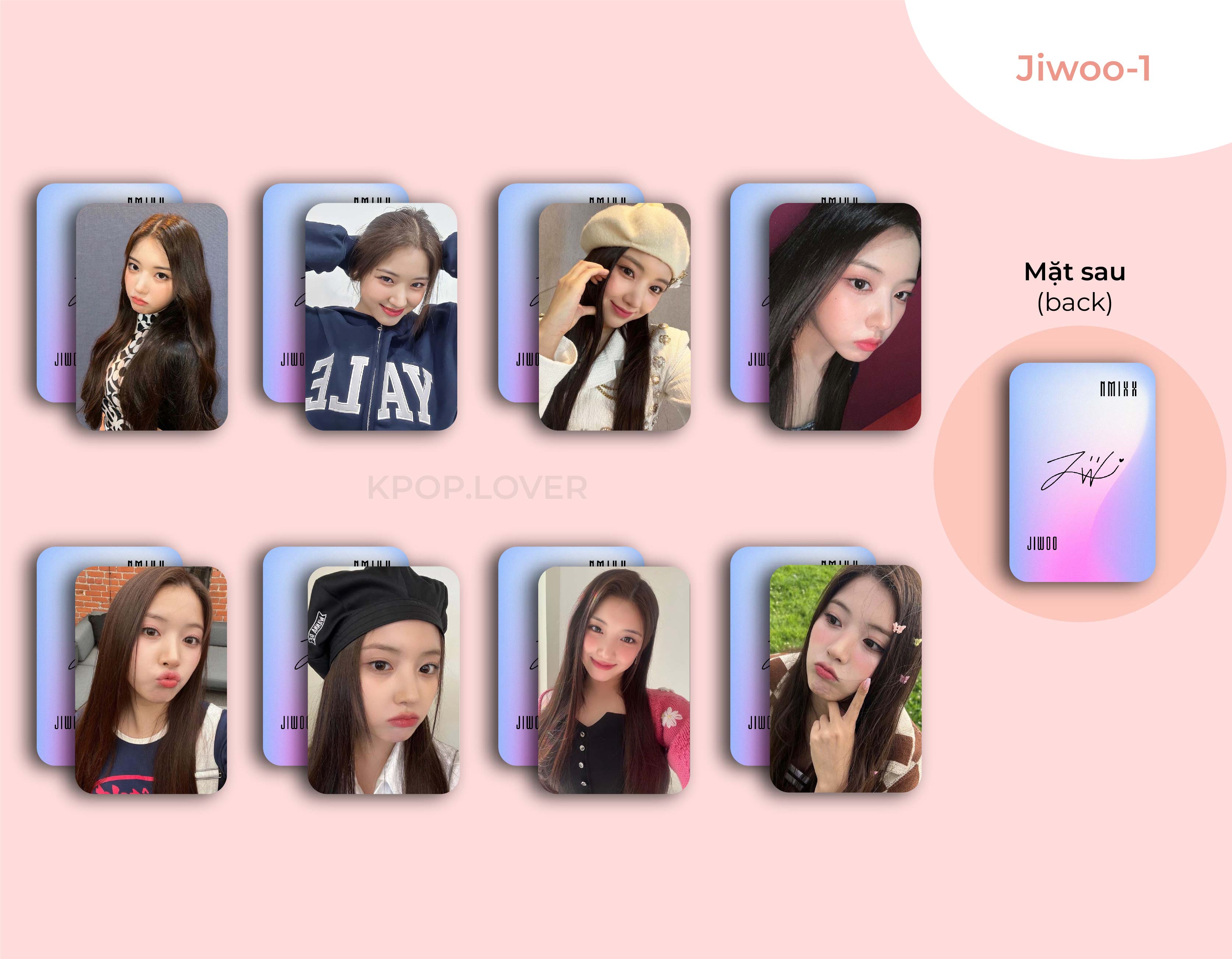 SET 8 CARD BO GÓC NMIXX - đủ thành viên