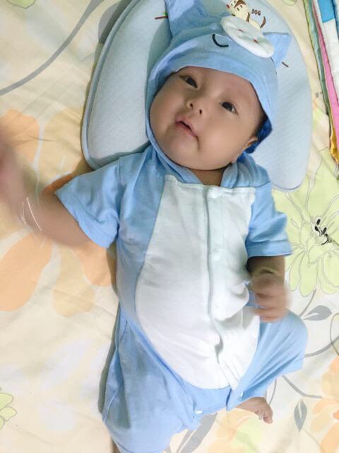Body đùi hình thú có mũ cho bé -Body02