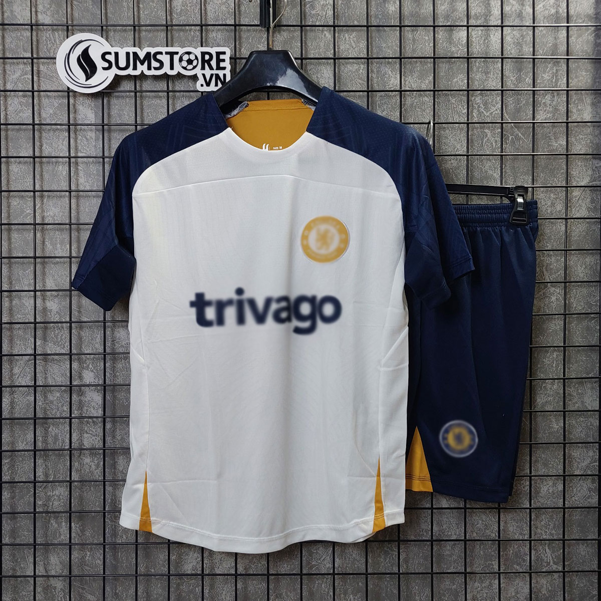 Quần Áo Đá Bóng CLB Chelsea Trắng Mới- Đồ Đá Banh Nam Nữ Vải Thun Cao Cấp 2023