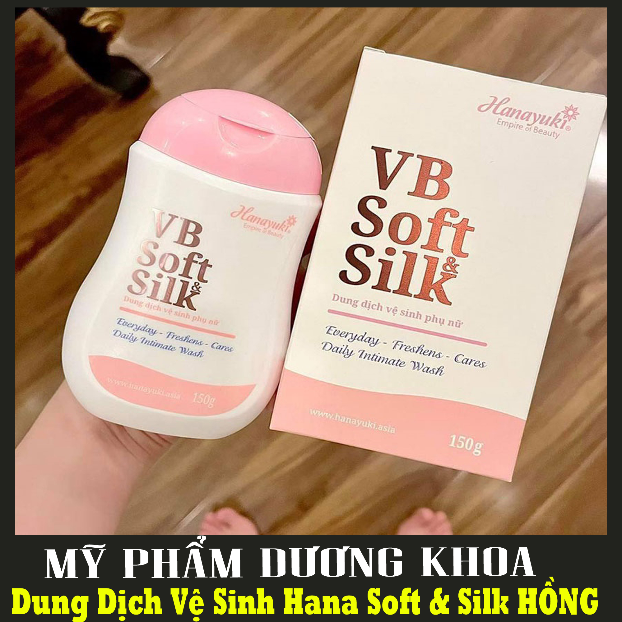 Chính hãng - dung dịch vệ sinh hana soft & silk hồng - dung dịch vệ sinh hana hồng chính hãng