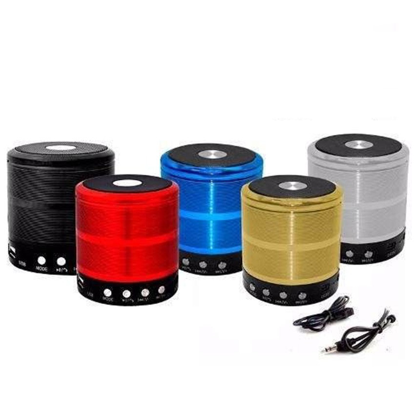 Loa Bluetooth mini WSTER WS887 bass mạnh âm thanh sống động nhỏ gọn dung lượng pin lớn