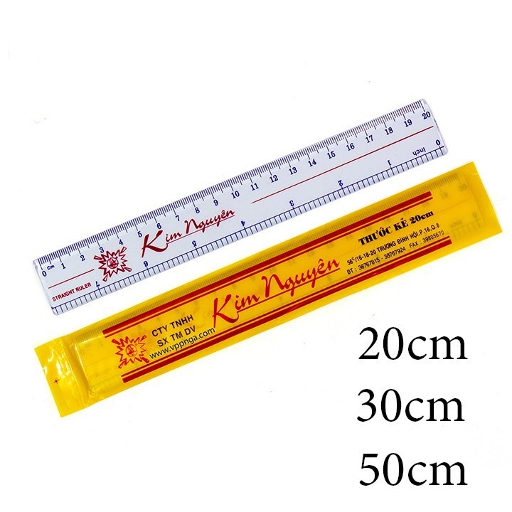 Thước kẻ Kim Nguyên 30cm, 20cm chuẩn
