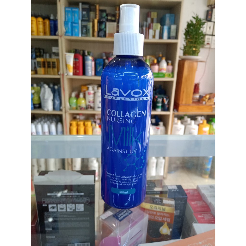 Sữa xịt dưỡng tóc mềm mượt Lavox Collagen 280ml