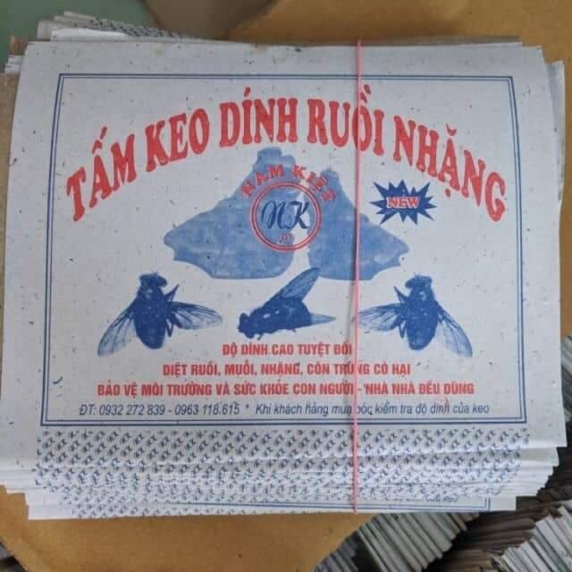 100 tấm keo dính bẫy ruồi