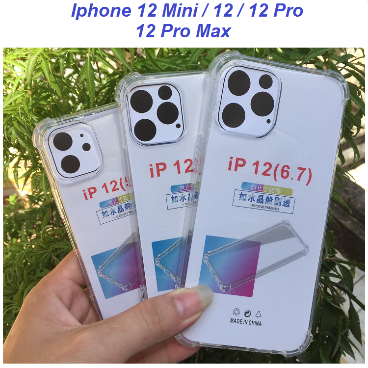 Ốp Lưng Iphone 12 Mini / 12 / 12 Pro / 12 Pro max Chống Sốc Có Gù 4 Góc Cạnh Bảo Vệ Điện Thoại