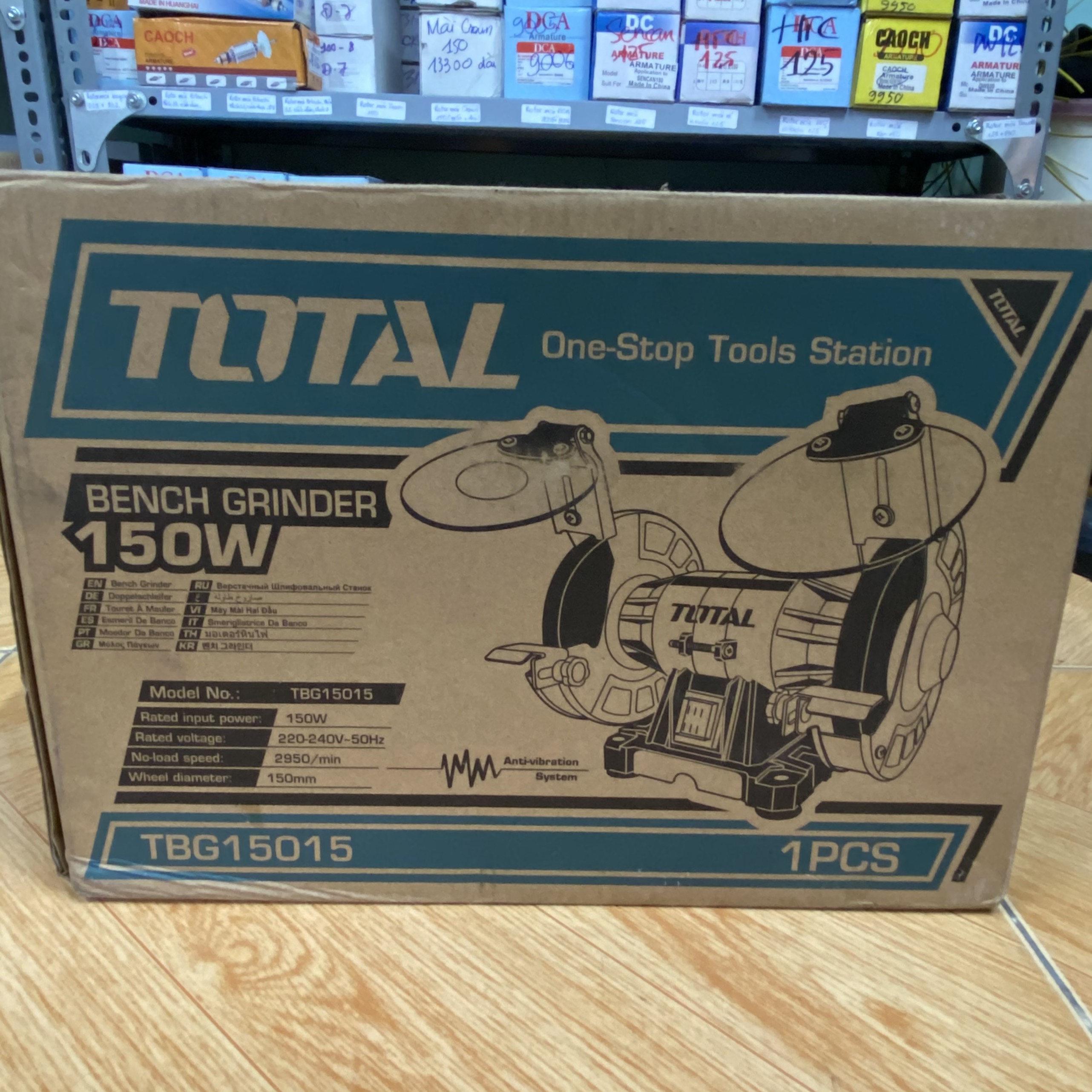 Máy mài 2 đá 150mm TOTAL TBG15015 150W