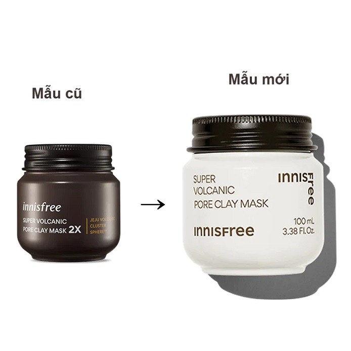 [Mẫu Mới 2023] Mặt Nạ Đất Sét Innisfree Super Volcanic Pore Clay Mask 100ml