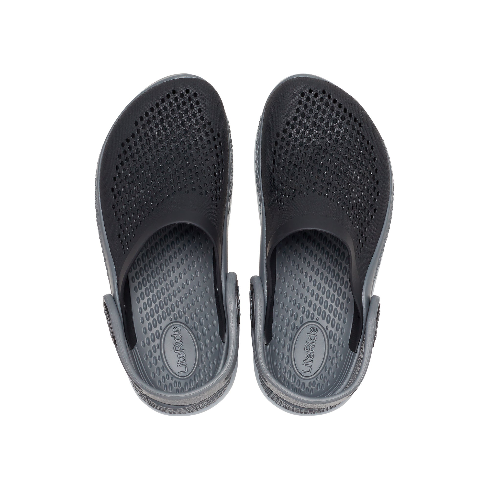 Giày Clog Trẻ Em Crocs Literide 360 - Black/Slate Grey