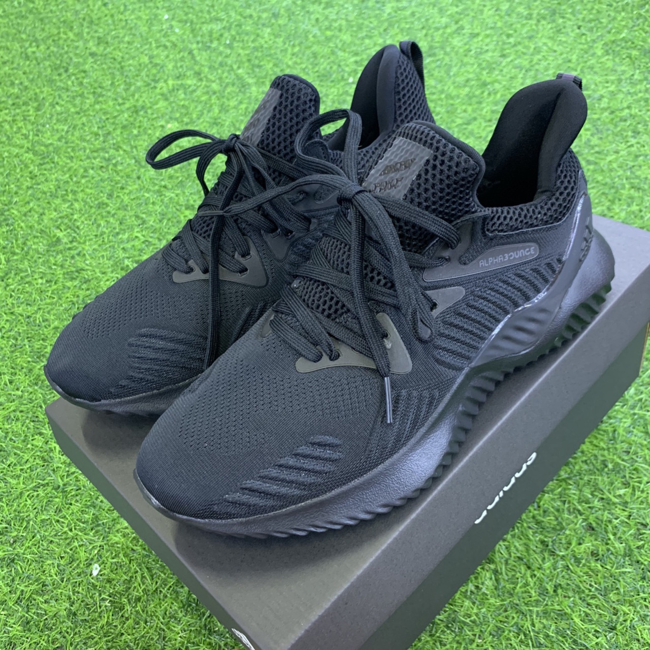 [ VIDEO ẢNH+HỘP BẢO VỆ GIÀY] giầy thể thao Alphabounce beyond black đen thời trang nam nữ