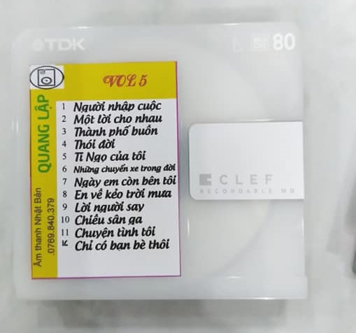 [MDCD] Bộ 5 Đĩa MD Quang Lập Vol 1 - 5 - Đĩa MD Mini Disc