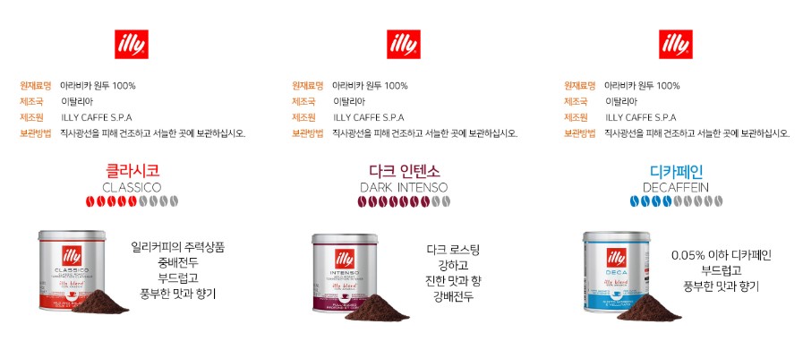 [Illy] Illy Ground Coffee, 250g Box/ 일리커피 분쇄 250g
