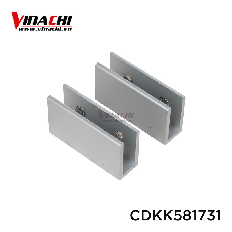Chân Đế Kẹp Kính Nhôm - Chân Đế Kẹp Kính Nhôm Vinachi Được Dùng Để Cố Định Các Vách Ngăn