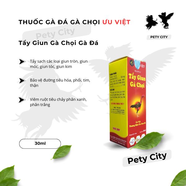 Thuốc Tẩy Giun Gà Đá Gà Chọi Ưu Việt