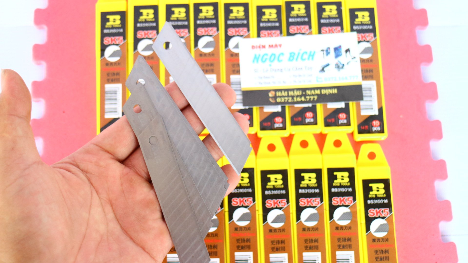 Lưỡi Dao Dọc Giấy Bosi Siêu Sắc1 Hộp 10  Chiếc
