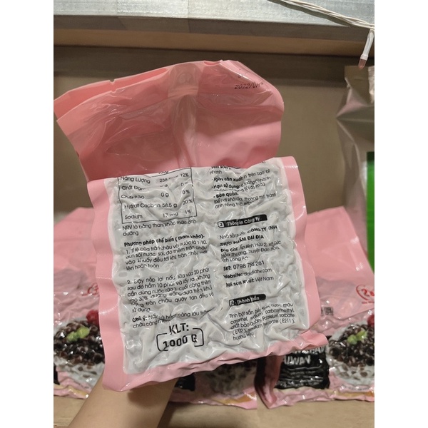 trân châu taiwan đài loan tapioca 1kg