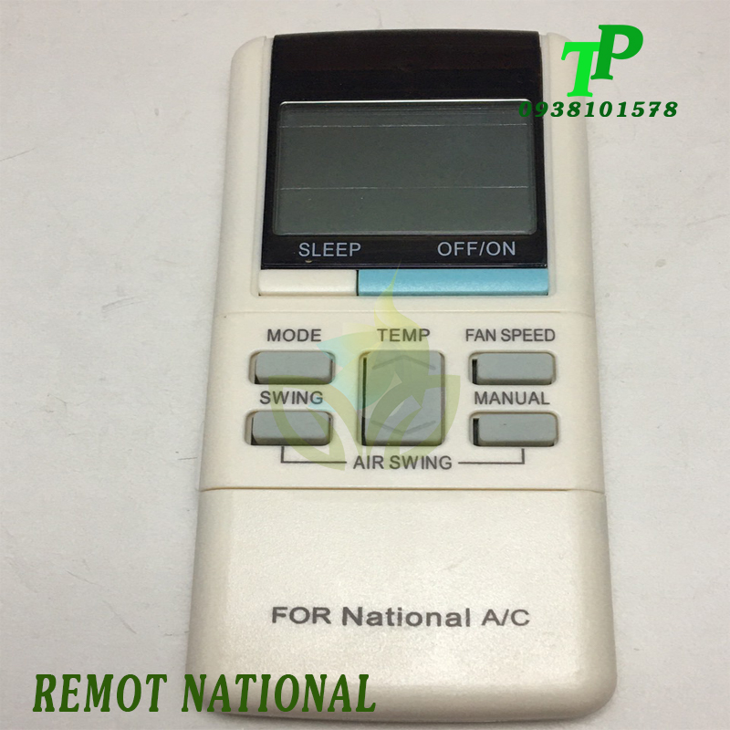 Điều Khiển, Remote Máy Lạnh Điều Hòa National (Tặng Kèm Pin)