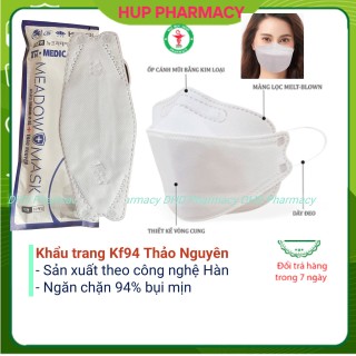 Khẩu trang KF94 thùng 300 cái công nghệ 3D Hàn Quốc kháng khuẩn kt y tế, chống lọc bụi HUP Pharmacy thumbnail