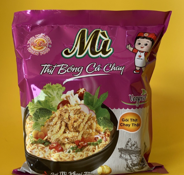 Mì thịt bóng cá chay âu lạc 72g