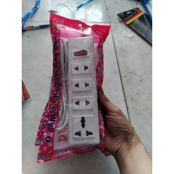 Ổ cắm điện 4 lỗ dây dài 3m