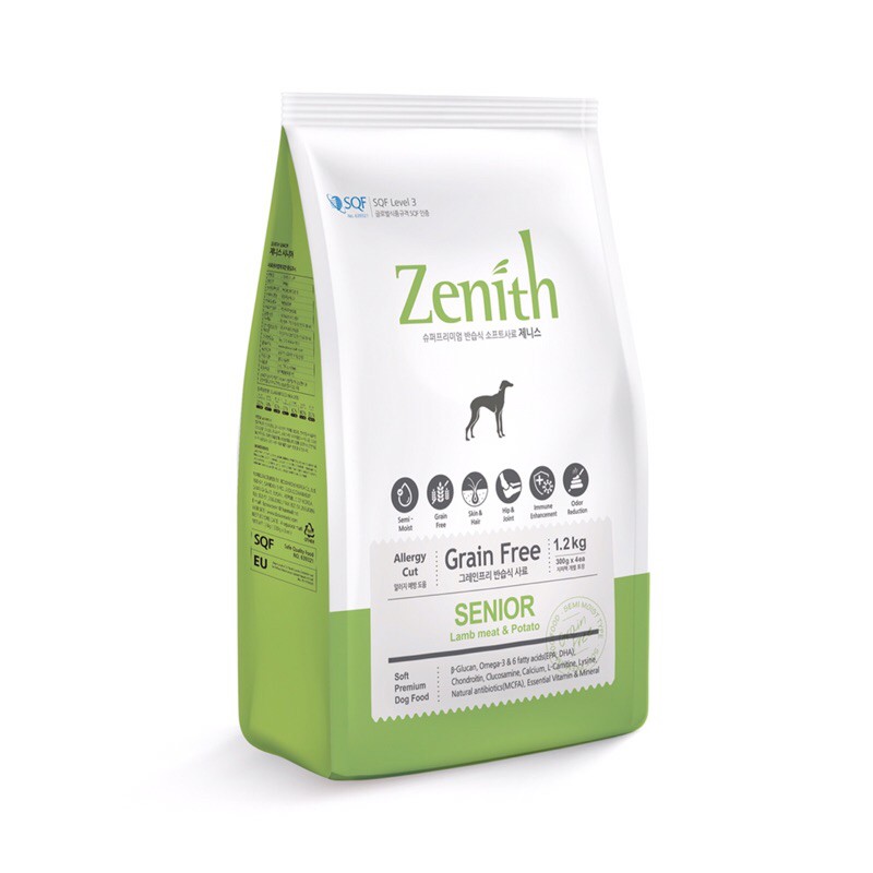 Thức Ăn Hạt Mềm Zenith Cho Chó Già Gói 1,2kg