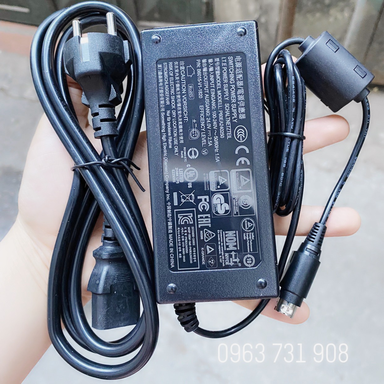 Adapter nguồn máy in hóa đơn Xprinter XP-N200H 24v-2.5A