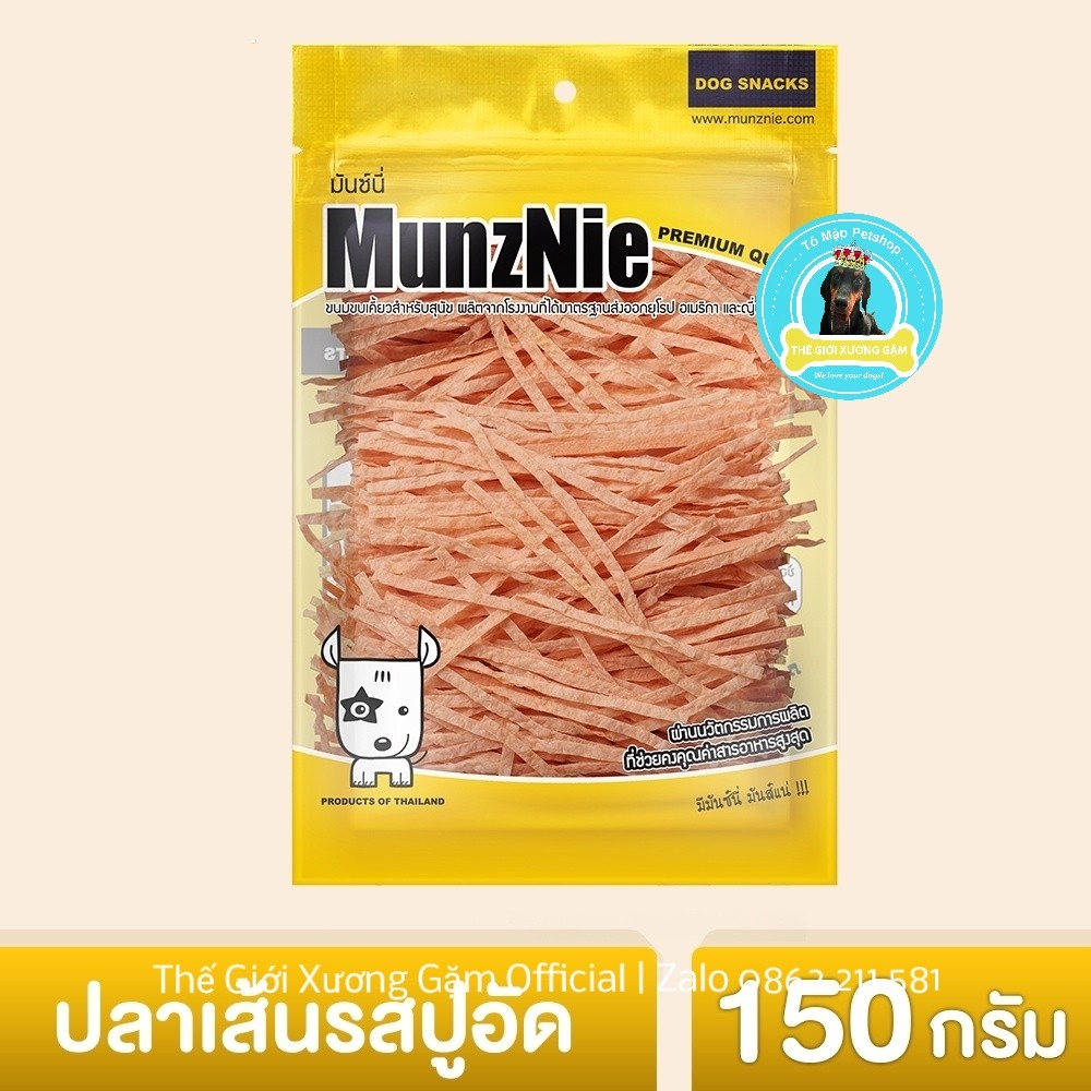 Munznie sợi cá 140g/150g bánh thưởng cho chó