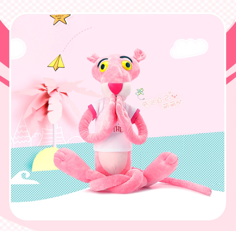 Gấu bông báo hồng báo đốm pink panther full size vải nhung cao cấp mềm mịn đáng yêu