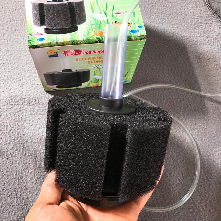 Lọc Vi Sinh, Lọc Bio, Lọc Mút xy-280 Cho Hồ Cá Cảnh, Nơi Trú Ngụ Của Vi Sinh, tặng 1m dây oxy 4ly