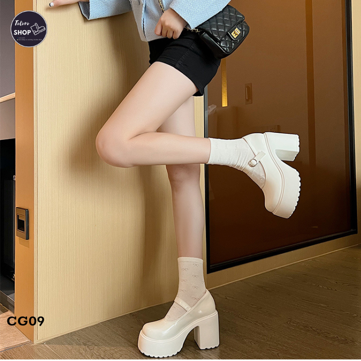 [HÀNG SẴN] [ẢNH THẬT] Giày Marry Jane Đế Cao 10cm Sang Chảnh - CG09