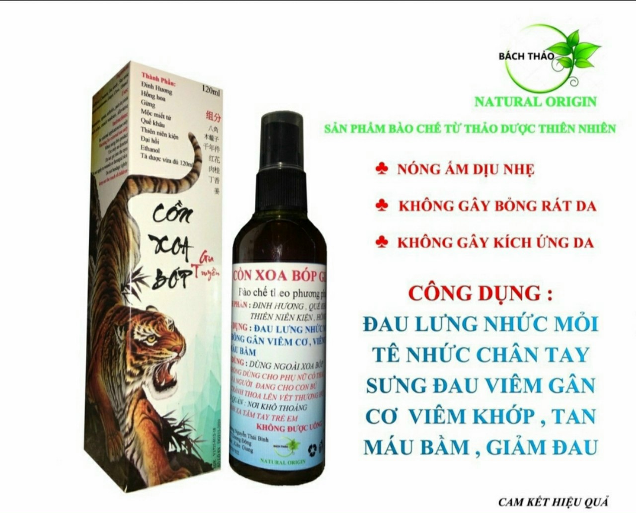 [HCM]Cồn xoa bóp gia truyền chai xịt 120ml