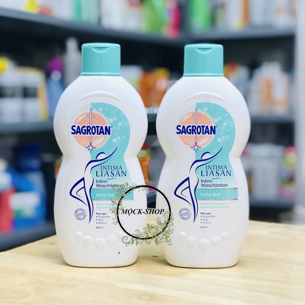 Dung dịch vệ sinh phụ nữ cao cấp sagrotan intima liasan 500ml hàng đức